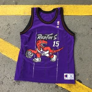 RARE RAPTORS VINCE CARTER CHAMPION ROOKIE JERSEY